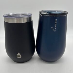 2 Travel Wine Insulated Mugs Tal and Rabbit